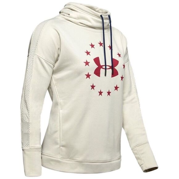 Under Armour size Medium Freedom Funnel Neck Sweatshirt C15 - Picture 1 of 8